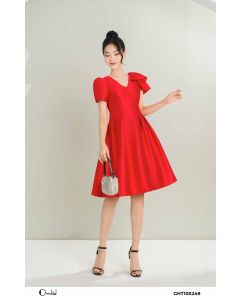 Váy xoè-đỏ